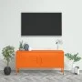 Orange steel TV cabinet 105x35x50 cm by vidaXL, TV Furniture - Ref: Foro24-336228, Price: 196,96 €, Discount: %