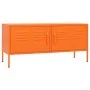 Orange steel TV cabinet 105x35x50 cm by vidaXL, TV Furniture - Ref: Foro24-336228, Price: 196,96 €, Discount: %