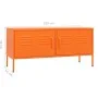 Orange steel TV cabinet 105x35x50 cm by vidaXL, TV Furniture - Ref: Foro24-336228, Price: 196,96 €, Discount: %