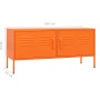 Orangefarbener TV-Schrank aus Stahl, 105 x 35 x 50 cm von vidaXL, TV-Möbel - Ref: Foro24-336228, Preis: 202,03 €, Rabatt: %