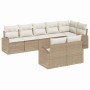 Conjunto de sofá de jardín 8 pcs 289 x 124 x 85 cm Poliratán