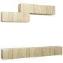 Set de muebles salón TV 6 pzas madera ingeniería roble Sonoma de vidaXL, Muebles TV - Ref: Foro24-3079045, Precio: 202,29 €, ...