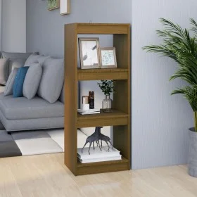 Regal/Raumteiler Kiefer massiv Honig 40x30x103,5cm von vidaXL, Bücherregale und Regale - Ref: Foro24-808141, Preis: 56,93 €, ...