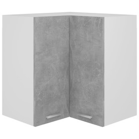 Concrete gray engineered wood corner hanging cabinet by vidaXL, Kitchen cabinets - Ref: Foro24-806394, Price: 87,71 €, Discou...