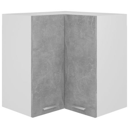 Armario colgante esquina madera de ingeniería gris hormigón de vidaXL, Armarios de cocina - Ref: Foro24-806394, Precio: 87,45...