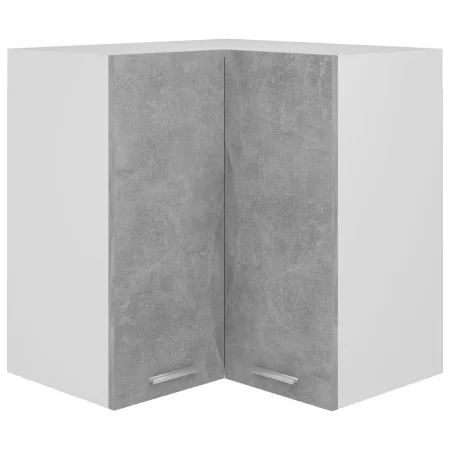 Concrete gray engineered wood corner hanging cabinet by vidaXL, Kitchen cabinets - Ref: Foro24-806394, Price: 84,34 €, Discou...