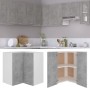 Armario colgante esquina madera de ingeniería gris hormigón de vidaXL, Armarios de cocina - Ref: Foro24-806394, Precio: 87,45...
