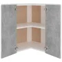 Concrete gray engineered wood corner hanging cabinet by vidaXL, Kitchen cabinets - Ref: Foro24-806394, Price: 84,34 €, Discou...