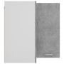 Armario colgante esquina madera de ingeniería gris hormigón de vidaXL, Armarios de cocina - Ref: Foro24-806394, Precio: 87,45...