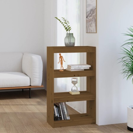 Honey brown pine shelf/space divider 60x30x103.5 cm by vidaXL, Bookcases and shelves - Ref: Foro24-808166, Price: 60,67 €, Di...