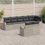 Conjunto de sofá de jardín 8 pcs 289 x 124 x 85 cm Poliratán