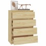 Beistellschrank aus massivem Kiefernholz 60x36x84 cm von vidaXL, Sideboards - Ref: Foro24-808103, Preis: 99,28 €, Rabatt: %