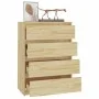 Mueble auxiliar madera maciza de pino 60x36x84 cm de vidaXL, Aparadores - Ref: Foro24-808103, Precio: 97,78 €, Descuento: %