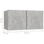 Wohnzimmermöbel-Set 4-teilig betongraues Holzwerkstoff von vidaXL, TV-Möbel - Ref: Foro24-3079155, Preis: 115,89 €, Rabatt: %