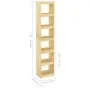 Regal/Raumteiler aus massivem Kiefernholz, 40 x 30 x 199 cm von vidaXL, Bücherregale und Regale - Ref: Foro24-808153, Preis: ...