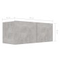 TV living room furniture set 8 pieces concrete gray engineered wood by vidaXL, TV Furniture - Ref: Foro24-3079143, Price: 249...