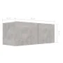 TV living room furniture set 8 pieces concrete gray engineered wood by vidaXL, TV Furniture - Ref: Foro24-3079143, Price: 247...
