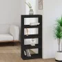 Black pine wood shelving/space divider 60x30x135.5 cm by vidaXL, Bookcases and shelves - Ref: Foro24-808172, Price: 56,05 €, ...
