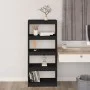 Black pine wood shelving/space divider 60x30x135.5 cm by vidaXL, Bookcases and shelves - Ref: Foro24-808172, Price: 56,05 €, ...