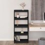 Regal/Raumteiler aus schwarzem Kiefernholz, 60 x 30 x 135,5 cm von vidaXL, Bücherregale und Regale - Ref: Foro24-808172, Prei...