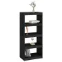 Black pine wood shelving/space divider 60x30x135.5 cm by vidaXL, Bookcases and shelves - Ref: Foro24-808172, Price: 56,05 €, ...