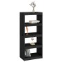 Regal/Raumteiler aus schwarzem Kiefernholz, 60 x 30 x 135,5 cm von vidaXL, Bücherregale und Regale - Ref: Foro24-808172, Prei...