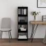 Schwarzes Regal/Raumteiler aus massivem Kiefernholz, 40 x 30 x 135,5 cm von vidaXL, Bücherregale und Regale - Ref: Foro24-808...