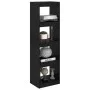 Black solid pine shelving/space divider 40x30x135.5 cm by vidaXL, Bookcases and shelves - Ref: Foro24-808147, Price: 47,84 €,...