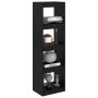 Schwarzes Regal/Raumteiler aus massivem Kiefernholz, 40 x 30 x 135,5 cm von vidaXL, Bücherregale und Regale - Ref: Foro24-808...