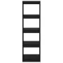 Black solid pine shelving/space divider 40x30x135.5 cm by vidaXL, Bookcases and shelves - Ref: Foro24-808147, Price: 47,84 €,...