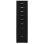 Mobiler Aktenschrank aus schwarzem Metall, 28 x 41 x 109 cm von vidaXL, Aktenschränke - Ref: Foro24-335922, Preis: 136,60 €, ...