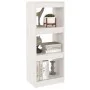 Estantería/divisor espacios madera pino blanco 40x30x103,5 cm de vidaXL, Librerías y estanterías - Ref: Foro24-808139, Precio...
