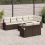 Conjunto de sofá de jardín 9 pcs 289 x 124 x 85 cm Poliratán