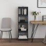 Shelving/space divider solid gray pine 40x30x135.5cm by vidaXL, Bookcases and shelves - Ref: Foro24-808145, Price: 47,84 €, D...