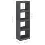 Shelving/space divider solid gray pine 40x30x135.5cm by vidaXL, Bookcases and shelves - Ref: Foro24-808145, Price: 47,84 €, D...