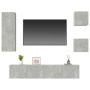 TV-Möbelset 5-teilig betongraues Sperrholz von vidaXL, TV-Möbel - Ref: Foro24-3114441, Preis: 170,89 €, Rabatt: %
