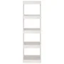 Estantería/divisor de espacios pino macizo blanco 40x30x135,5cm de vidaXL, Librerías y estanterías - Ref: Foro24-808144, Prec...