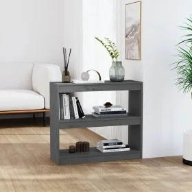 Gray pine wood shelf/space divider 80x30x71.5 cm by vidaXL, Bookcases and shelves - Ref: Foro24-808185, Price: 42,37 €, Disco...