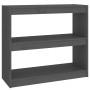 Gray pine wood shelf/space divider 80x30x71.5 cm by vidaXL, Bookcases and shelves - Ref: Foro24-808185, Price: 42,37 €, Disco...