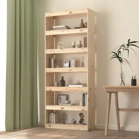 Pine wood shelf/space divider 80x30x199.5 cm by vidaXL, Bookcases and shelves - Ref: Foro24-808203, Price: 139,72 €, Discount: %