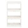 Regal/Raumteiler aus weißem Kiefernholz, 60 x 30 x 103,5 cm von vidaXL, Bücherregale und Regale - Ref: Foro24-808164, Preis: ...