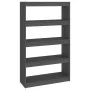 Shelf / space divider in gray pine wood 80x30x135.5 cm by vidaXL, Bookcases and shelves - Ref: Foro24-808195, Price: 61,53 €,...