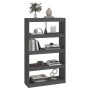 Shelf / space divider in gray pine wood 80x30x135.5 cm by vidaXL, Bookcases and shelves - Ref: Foro24-808195, Price: 61,53 €,...