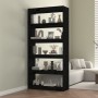 Black pine wood shelving/space divider 80x30x167.4 cm by vidaXL, Bookcases and shelves - Ref: Foro24-808202, Price: 107,96 €,...