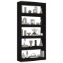 Black pine wood shelving/space divider 80x30x167.4 cm by vidaXL, Bookcases and shelves - Ref: Foro24-808202, Price: 107,96 €,...