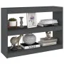 Gray pine wood shelving/space divider 100x30x71.5 cm by vidaXL, Bookcases and shelves - Ref: Foro24-808210, Price: 50,46 €, D...