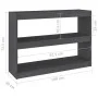 Gray pine wood shelving/space divider 100x30x71.5 cm by vidaXL, Bookcases and shelves - Ref: Foro24-808210, Price: 50,46 €, D...