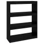 Regal/Raumteiler aus schwarzem Kiefernholz, 80 x 30 x 103,5 cm von vidaXL, Bücherregale und Regale - Ref: Foro24-808192, Prei...