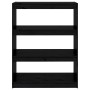 Regal/Raumteiler aus schwarzem Kiefernholz, 80 x 30 x 103,5 cm von vidaXL, Bücherregale und Regale - Ref: Foro24-808192, Prei...