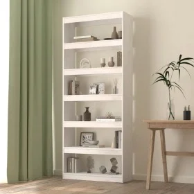 White pine wood shelf/space divider 80x30x199.5 cm by vidaXL, Bookcases and shelves - Ref: Foro24-808204, Price: 144,58 €, Di...